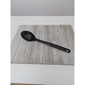 Tupperware #1 Serving Slotted Spoon Black 12" Utensil Kitchen #1815